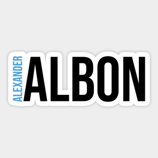 Alexander Albon Driver Name - 2022 Season Sticker